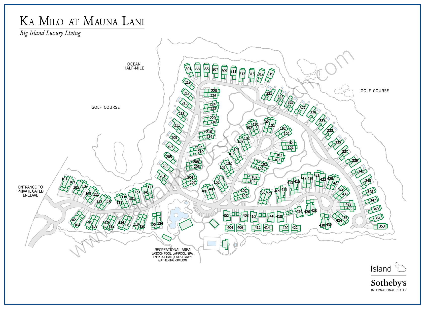 Ka Milo at Mauna Lani Property Map